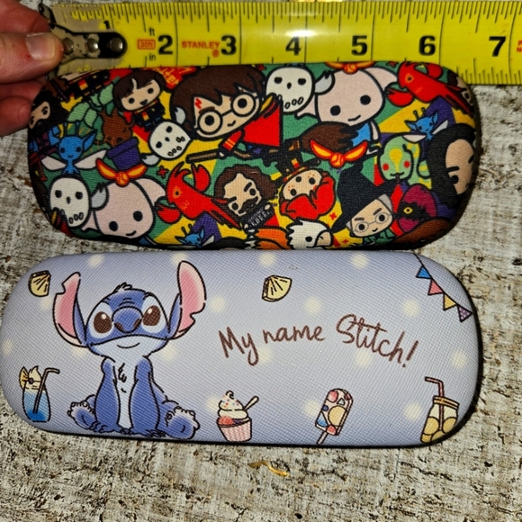 Glasses Case Lot Of 2 Lilo And Stich And Harry Potter - Picture 1 of 6